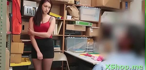  Staggering teen Naiomi Mae forced to suck penis